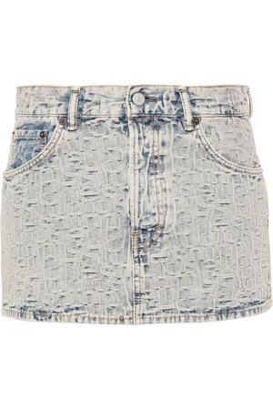 Acne Studios Skjorte i denim med monogram-jacquard