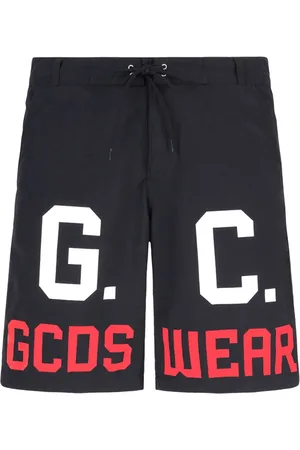 GCDS Badeshorts med løbesnor og logotryk