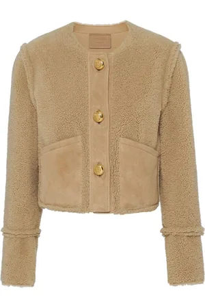 Prada Cropped lammeskindsjakke