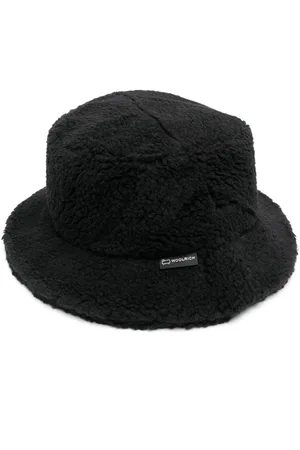 Woolrich Bøllehat i fleece med logomærke
