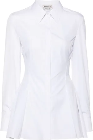 Alexander McQueen Skjorte med plisseret detalje