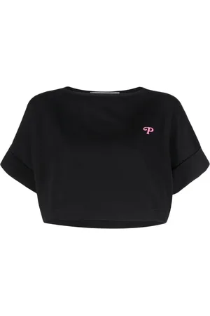 Serafini Cropped T-shirt med logotryk