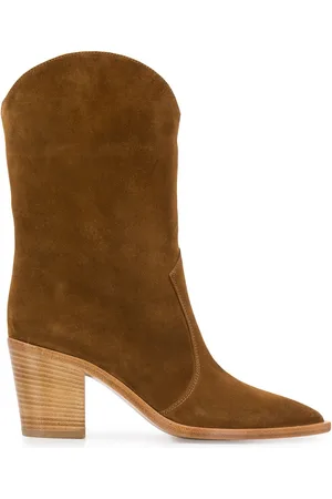 Gianvito Rossi Cowboy-støvler med træhæl