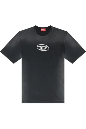 Diesel Oval D T-shirt med udskæringsdetalje