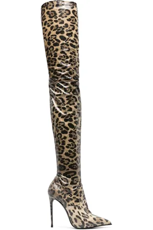 LE SILLA Eva 110mm støvler med leopardtryk