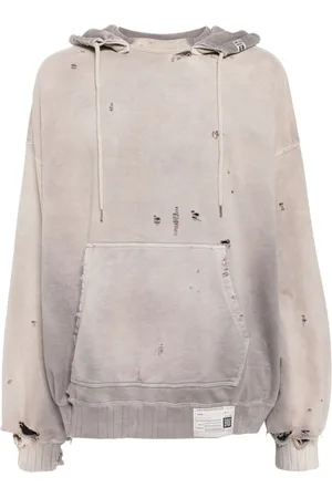 Maison Mihara Yasuhiro Hættetrøje med slitageeffekt
