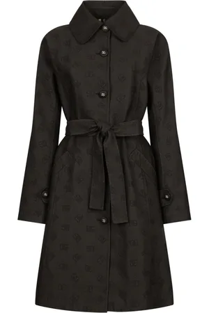 Dolce & Gabbana Trenchcoat med logo-jacquard