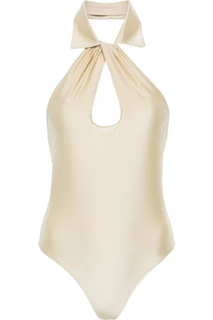 COPERNI Bodysuit med udskæringsdetalje og spread-krave