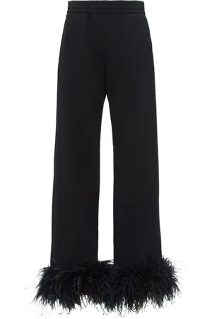 Prada Joggingbukser i fleece med fjerdetalje
