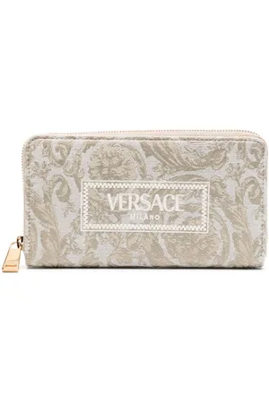 VERSACE Pung i jacquard med broderet logo