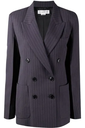 Victoria Beckham Dobbeltradet blazer med striber