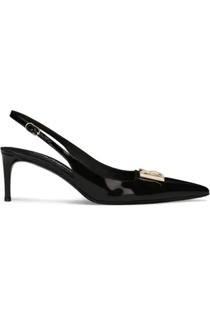 Dolce & Gabbana 60mm slingback-pumps med logoplade