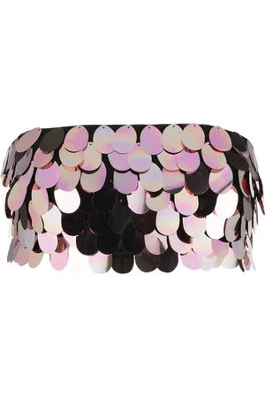 Ilkyaz Ozel Cropped Sirena top med pailletudsmykning