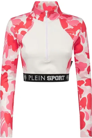 Philipp Plein Cropped sweatshirt med lynlås