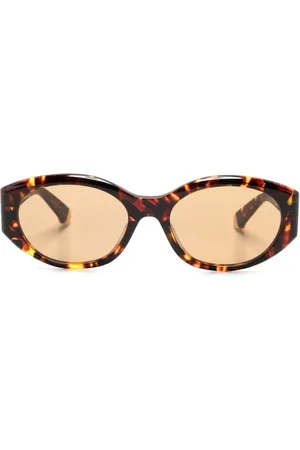 Stella McCartney Ovale solbriller med skildpaddeeffekt