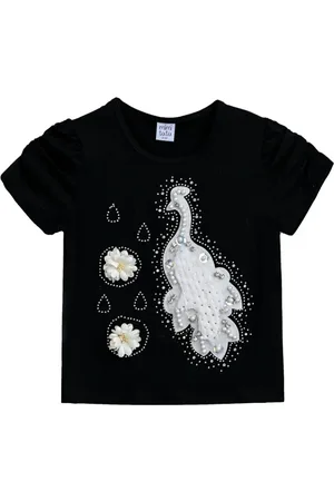 Mimi Tutu T-shirt med påfugleapplikation
