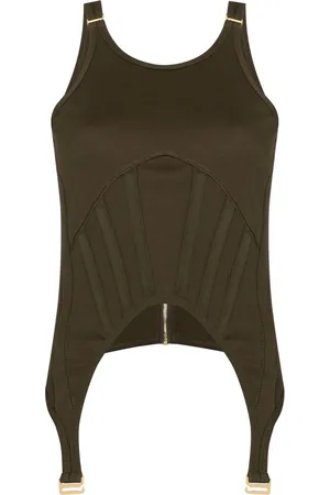 DION LEE Vesttop med korset-panel