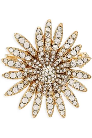 Dolce & Gabbana Daisy krystaludsmykket broche (30mm)