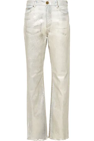 Pinko Laminerede Roxanne jeans med lige ben