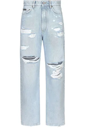 Dolce & Gabbana Jeans med slitageeffekt og lige pasform