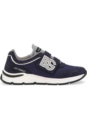 Dolce & Gabbana Sneakers med burrelukning og DG-applikation