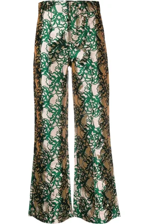 Destree Yoshitomo bukser i jacquard med lige ben