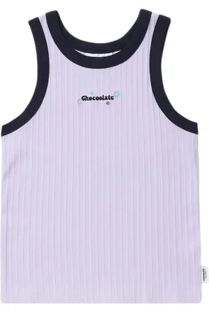Chocoolate Ribbet tanktop med broderet logo