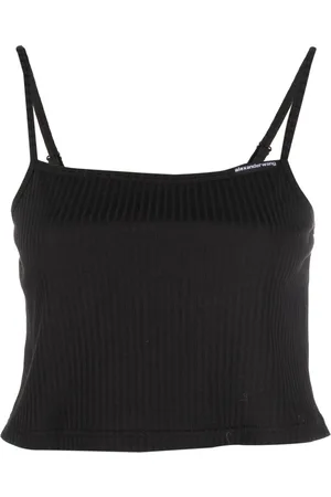 Alexander Wang Cropped ribstrikket tanktop