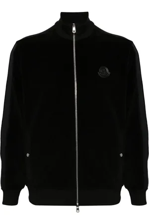 Moncler Chenille sweatshirt med logoapplikation