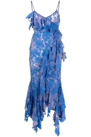 The Attico Thelma blondekjole med draperinger