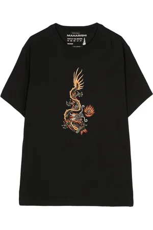 Maharishi T-shirt med drage-broderi