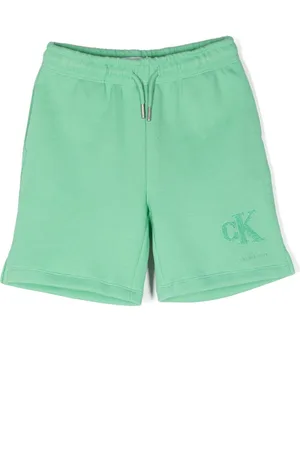 Calvin Klein Piqué-vævede shorts med broderet logo