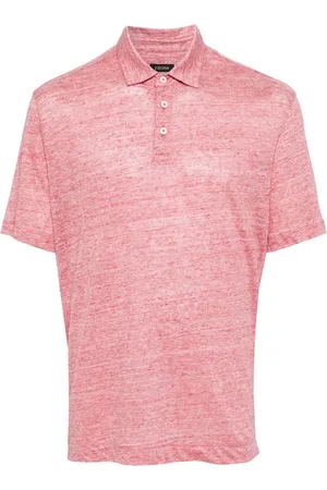 Ermenegildo Zegna Kortærmet polo i hør