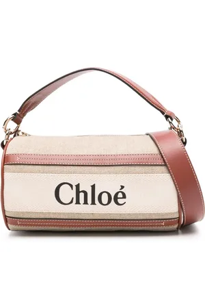 Chloé Woody crossbody-taske i kanvas