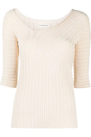 By Malene Birger Ribstrikket asymmetrisk top
