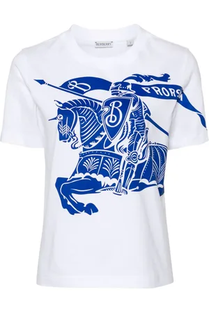 Burberry T-shirt med Equestrian Knight-tryk