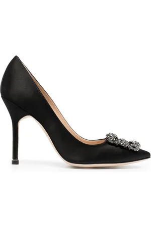 Manolo Blahnik Hangisi pumps med krystaludsmykning