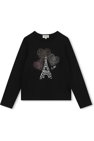 Sonia Rykiel Enfant T-shirt med Eiffeltårn-tryk