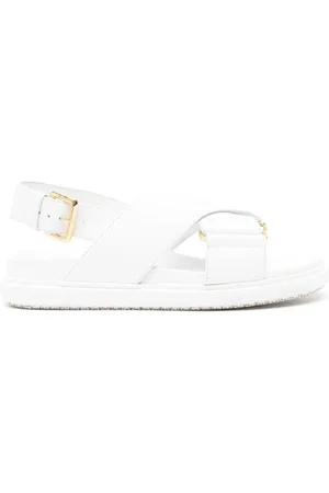 Marni Fussbett sandaler i læder