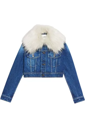 Ami Denimjakke med pelskrave