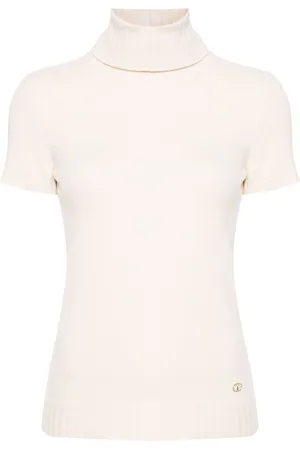 CHANEL Strikket top med rullekrave fra 2007