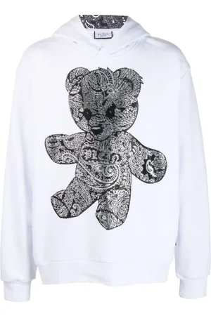 Philipp Plein Hættetrøje med paisleytryk og bamse
