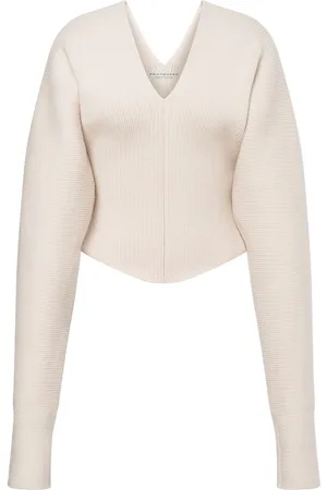 Serafini Cropped trøje med V-hals
