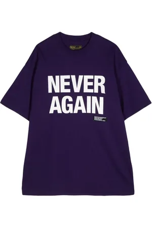 Izzue X Neighborhood T-shirt med slogantryk