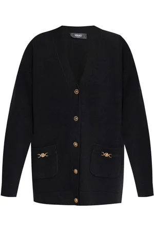VERSACE Cardigan med Medusa-knapper