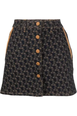 Lanvin Denimskjorte med jacquard-logo