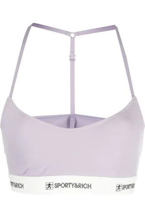 Sporty & Rich Cropped top med logobånd