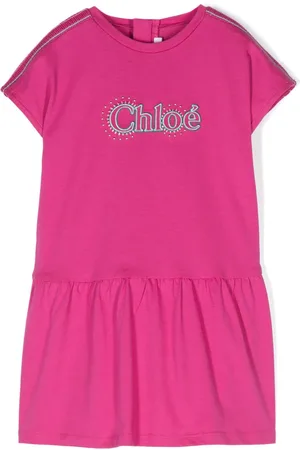 Chloé Kjole med logobroderi