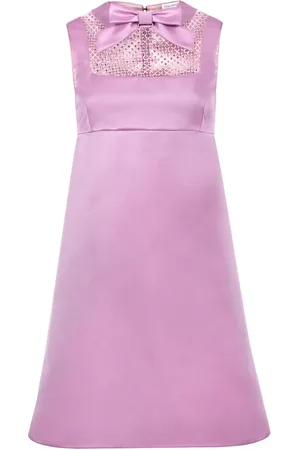 Nina Ricci Kjole med sløjfedetalje og satin-finish