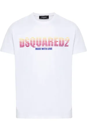 Dsquared2 T-shirt med ombré logotryk
